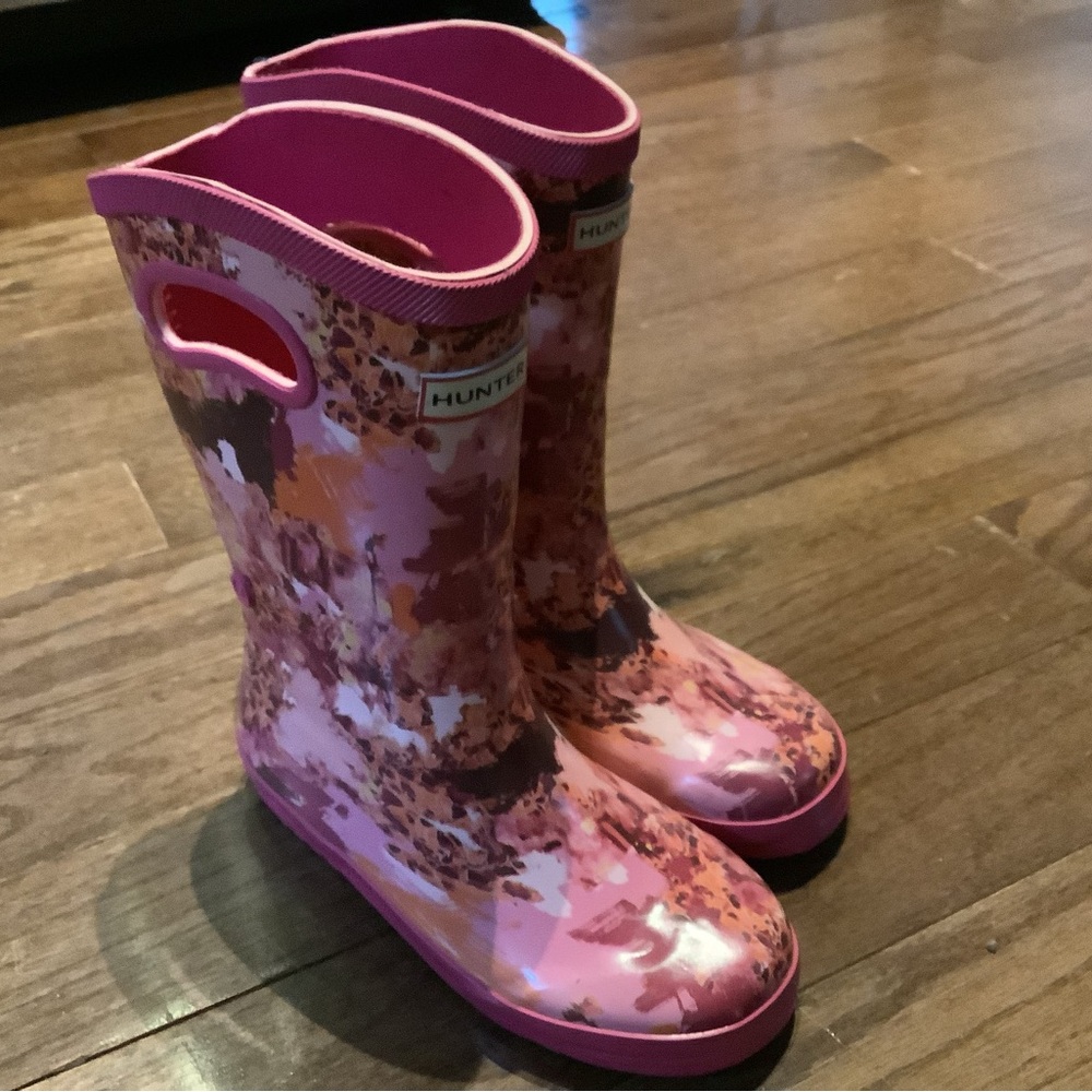 Hunter x Target Pink Camouflaged Kids' Boots